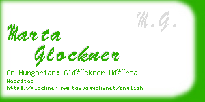 marta glockner business card